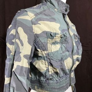 Star Jeans cropped camo jacket